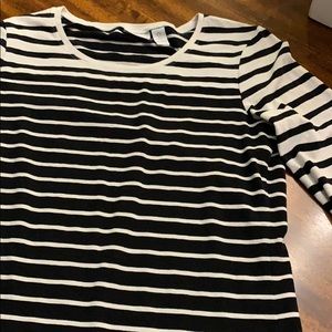 Striped 3/4 Sleeve Shirt